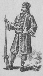 Хаџи Продан Глигоријевић (1760. – 1825), војвода Првог српског устанка и вођа побуне 1814. Илустрација Косте Мандровића