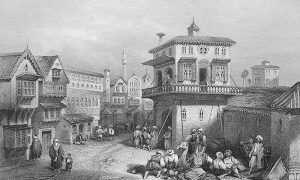 Улице Једрена четрдесетих година 19. века. Гравура из 1838.