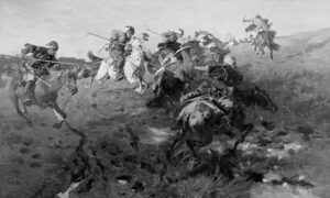 Козаци у борби са Татарима. Слика Јозефа Брандта из 19. века