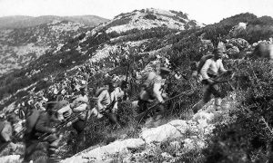 Бугарска војска у јуришу на Беласици, октобар 1912.