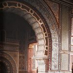 Детаљи на украсима у унутрашњости синагоге, Сарајево, 18. октобар 1912. (фото www.albert-kahn.hauts-de-seine.fr)