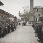 Џамија и кула са сатом, Приштина, 4. мај 1913. (фото www.albert-kahn.hauts-de-seine.fr)
