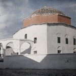 Џамија са белим зидовима и срушеним минаретом, Драч, 16. октобар 1913. (фото www.albert-kahn.hauts-de-seine.fr)