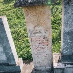 Споменик Миловану Новаковићу на гробљу изнад цркве у Горњој Добрињи (фото Бојан Радојичић)