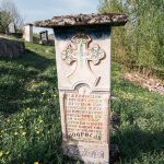 Споменик Добросаву Софронијевићу на гробљу изнад цркве у Горњој Добрињи (фото Бојан Радојичић)