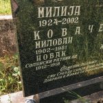 Споменик Новаку Ковачевићу на гробљу на потесу Слатина у Горобиљу (фото Бојан Радојичић)