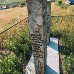 Крајпуташ Владимиру Зекавици у Јасенову (фото Бојан Радојичић)