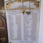 Спомен плоче у Цркви Преображења Христовог у Доњој Белој Реци (фото Бојан Радојичић)