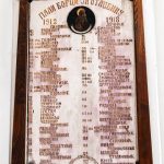 Спискови палих за отаџбину 1912-18. у Цркви Успења Пресвете Богородице у Дрежнику (фото Бојан Радојичић)